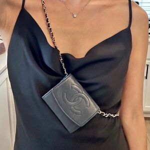 Authentic Chanel mini crossbody Bag with Adjustable chain